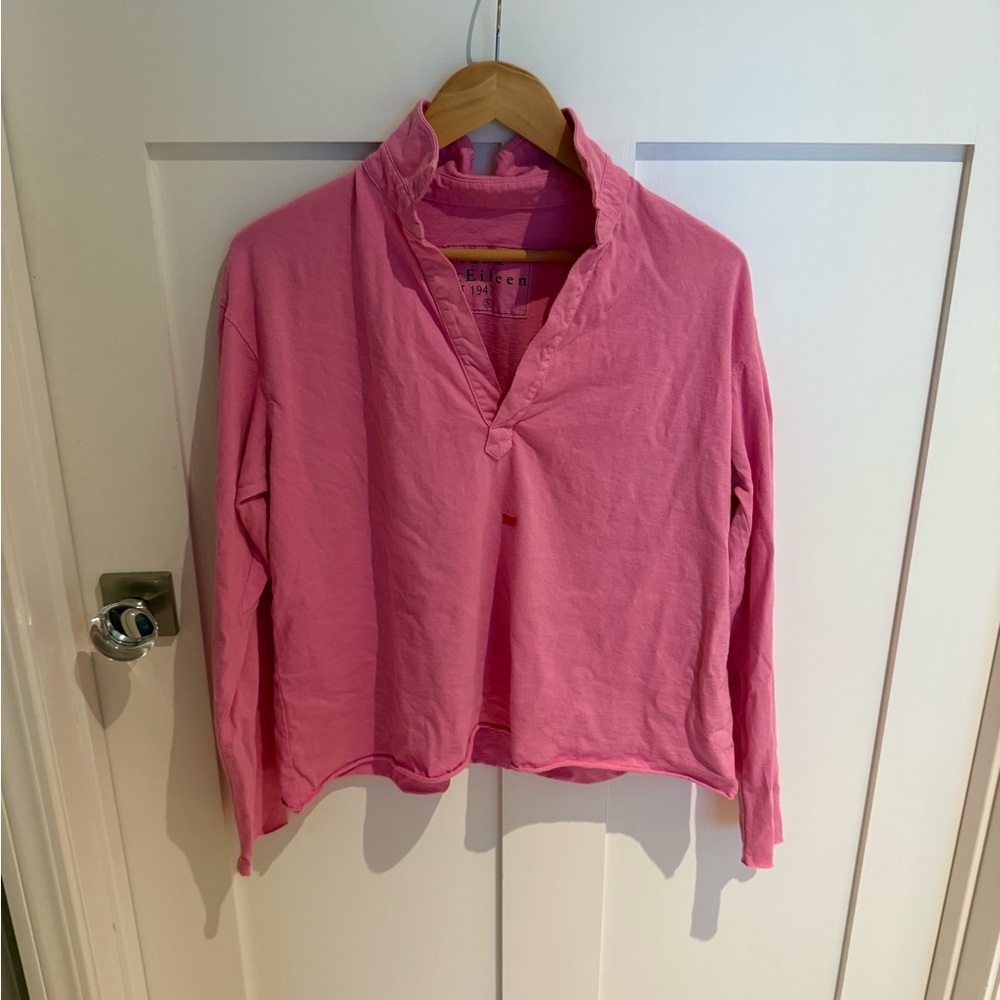 Frank & Eileen Jersey Patrick popover henley pink - small NWOT - Picture 4 of 9